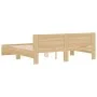 Sonoma oak bed frame with headboard 180x200 cm by , Beds and slatted bases - Ref: Foro24-3207464, Price: 228,27 €, Discount: %