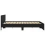 Bed frame with black headboard 160x200 cm by , Beds and slatted bases - Ref: Foro24-3207470, Price: 173,90 €, Discount: %