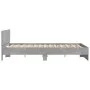 Concrete gray bed frame with headboard 150x200 cm by , Beds and slatted bases - Ref: Foro24-3207479, Price: 162,20 €, Discoun...