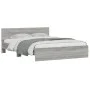 Estructura de cama con cabecero gris Sonoma 140x190 cm de , Camas y somieres - Ref: Foro24-3207502, Precio: 180,79 €, Descuen...
