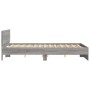 Sonoma gray bed frame with headboard 140x190 cm by , Beds and slatted bases - Ref: Foro24-3207502, Price: 183,96 €, Discount: %