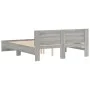 Estructura de cama con cabecero gris Sonoma 140x190 cm de , Camas y somieres - Ref: Foro24-3207502, Precio: 180,79 €, Descuen...