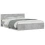 Betongrauer Bettrahmen mit Kopfteil 140 x 190 cm von , Betten und Lattenroste - Ref: Foro24-3207500, Preis: 156,67 €, Rabatt: %