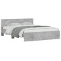 Betongrauer Bettrahmen mit Kopfteil 140 x 190 cm von , Betten und Lattenroste - Ref: Foro24-3207500, Preis: 156,67 €, Rabatt: %