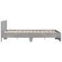 Concrete gray bed frame with headboard 140x190cm by , Beds and slatted bases - Ref: Foro24-3207500, Price: 154,32 €, Discount: %