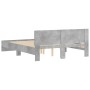 Betongrauer Bettrahmen mit Kopfteil 140 x 190 cm von , Betten und Lattenroste - Ref: Foro24-3207500, Preis: 156,67 €, Rabatt: %