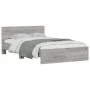 Estructura de cama con cabecero gris Sonoma 120x190 cm de , Camas y somieres - Ref: Foro24-3207516, Precio: 166,22 €, Descuen...