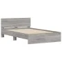 Estructura de cama con cabecero gris Sonoma 120x190 cm de , Camas y somieres - Ref: Foro24-3207516, Precio: 166,22 €, Descuen...