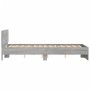 Sonoma gray bed frame with headboard 120x190 cm by , Beds and slatted bases - Ref: Foro24-3207516, Price: 169,75 €, Discount: %