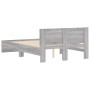 Estructura de cama con cabecero gris Sonoma 120x190 cm de , Camas y somieres - Ref: Foro24-3207516, Precio: 169,09 €, Descuen...