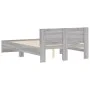 Estructura de cama con cabecero gris Sonoma 120x190 cm de , Camas y somieres - Ref: Foro24-3207516, Precio: 166,22 €, Descuen...