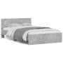 Betongrauer Bettrahmen mit Kopfteil 120x190 cm von , Betten und Lattenroste - Ref: Foro24-3207514, Preis: 165,06 €, Rabatt: %