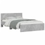 Betongrauer Bettrahmen mit Kopfteil 120x190 cm von , Betten und Lattenroste - Ref: Foro24-3207514, Preis: 165,06 €, Rabatt: %