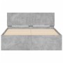Betongrauer Bettrahmen mit Kopfteil 120x190 cm von , Betten und Lattenroste - Ref: Foro24-3207514, Preis: 165,06 €, Rabatt: %