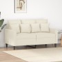 Cremefarbenes 2-Sitzer-Sofa aus Samt, 120 cm von , Sofas - Ref: Foro24-359301, Preis: 217,21 €, Rabatt: %