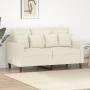 Cremefarbenes 2-Sitzer-Sofa aus Samt, 120 cm von , Sofas - Ref: Foro24-359301, Preis: 240,20 €, Rabatt: %