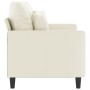 Cream velvet 2-seater sofa 120 cm by , Sofas - Ref: Foro24-359301, Price: 217,21 €, Discount: %