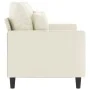 Cremefarbenes 2-Sitzer-Sofa aus Samt, 120 cm von , Sofas - Ref: Foro24-359301, Preis: 240,20 €, Rabatt: %