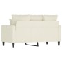Cremefarbenes 2-Sitzer-Sofa aus Samt, 120 cm von , Sofas - Ref: Foro24-359301, Preis: 217,21 €, Rabatt: %