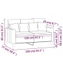2-seater yellow velvet sofa, 120 cm by , Sofas - Ref: Foro24-359299, Price: 195,56 €, Discount: %