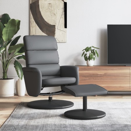 Relaxsessel mit Fußstütze Kunstleder grau von , Sessel - Ref: Foro24-356723, Preis: 174,49 €, Rabatt: %