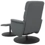 Sillón reclinable con reposapiés cuero sintético gris de , Sillones - Ref: Foro24-356723, Precio: 172,43 €, Descuento: %