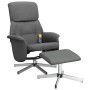 Verstellbarer Massagesessel mit Fußstütze dunkelgrauer Stoff von , Sessel - Ref: Foro24-356679, Preis: 135,64 €, Rabatt: %