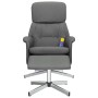 Verstellbarer Massagesessel mit Fußstütze dunkelgrauer Stoff von , Sessel - Ref: Foro24-356679, Preis: 135,64 €, Rabatt: %
