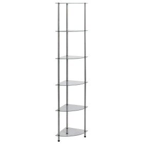 Regal 6 Ebenen aus transparentem Hartglas 30x30x160 cm von vidaXL, Bücherregale und Regale - Ref: Foro24-249517, Preis: 44,58...
