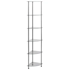 Shelving 6 levels transparent tempered glass 30x30x160 cm by vidaXL, Bookcases and shelves - Ref: Foro24-249517, Price: 54,87...