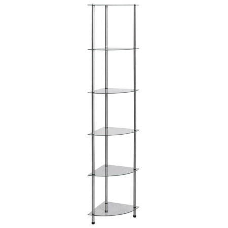 Regal 6 Ebenen aus transparentem Hartglas 30x30x160 cm von vidaXL, Bücherregale und Regale - Ref: Foro24-249517, Preis: 44,58...
