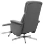 Dark gray fabric reclining massage chair with footrest by , Armchairs - Ref: Foro24-356679, Price: 134,38 €, Discount: %
