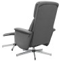Verstellbarer Massagesessel mit Fußstütze dunkelgrauer Stoff von , Sessel - Ref: Foro24-356679, Preis: 135,64 €, Rabatt: %