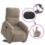 Liftable massage recliner taupe gray microfiber fabric by , Armchairs - Ref: Foro24-3204936, Price: 327,22 €, Discount: %