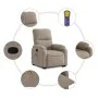 Sillón reclinable de masaje elevable tela microfibra gris taupe de , Sillones - Ref: Foro24-3204936, Precio: 352,03 €, Descue...