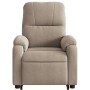 Liftable massage recliner taupe gray microfiber fabric by , Armchairs - Ref: Foro24-3204936, Price: 327,22 €, Discount: %