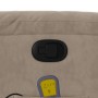 Liftable massage recliner taupe gray microfiber fabric by , Armchairs - Ref: Foro24-3204936, Price: 327,22 €, Discount: %