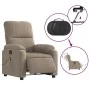 Elektrischer Massagesessel aus taupegrauem Mikrofaserstoff von , Sessel - Ref: Foro24-3204922, Preis: 313,15 €, Rabatt: %