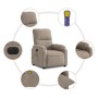 Electric massage recliner taupe gray microfiber fabric by , Armchairs - Ref: Foro24-3204922, Price: 307,62 €, Discount: %