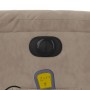 Electric massage recliner taupe gray microfiber fabric by , Armchairs - Ref: Foro24-3204922, Price: 307,62 €, Discount: %