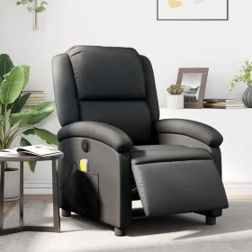 Elektrischer Massagesessel aus schwarzem Echtleder von , Sessel - Ref: Foro24-3204258, Preis: 356,87 €, Rabatt: %