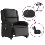 Sillón reclinable de masaje eléctrico cuero auténtico negro de , Sillones - Ref: Foro24-3204258, Precio: 357,06 €, Descuento: %