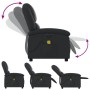 Sillón reclinable de masaje eléctrico cuero auténtico negro de , Sillones - Ref: Foro24-3204258, Precio: 357,06 €, Descuento: %