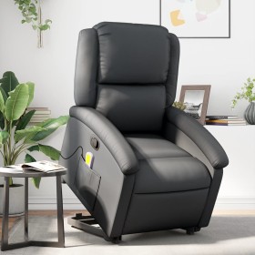 Hochklappbare Massageliege aus schwarzem Echtleder von , Sessel - Ref: Foro24-3204266, Preis: 380,00 €, Rabatt: %