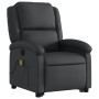 Reclining massage chair with lift in genuine black leather by , Armchairs - Ref: Foro24-3204266, Price: 378,92 €, Discount: %