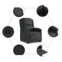 Elektrisch anhebbarer Liegesessel aus schwarzem Echtleder von , Sessel - Ref: Foro24-3204270, Preis: 470,63 €, Rabatt: %