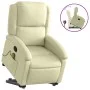 Cremefarbener Hochsessel aus echtem Leder von , Sessel - Ref: Foro24-3204264, Preis: 392,85 €, Rabatt: %