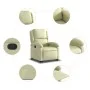 Cremefarbener Hochsessel aus echtem Leder von , Sessel - Ref: Foro24-3204264, Preis: 392,85 €, Rabatt: %