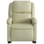 Cremefarbener Hochsessel aus echtem Leder von , Sessel - Ref: Foro24-3204264, Preis: 379,87 €, Rabatt: %