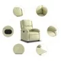 Electric lift recliner armchair in genuine cream leather by , Armchairs - Ref: Foro24-3204272, Price: 440,10 €, Discount: %